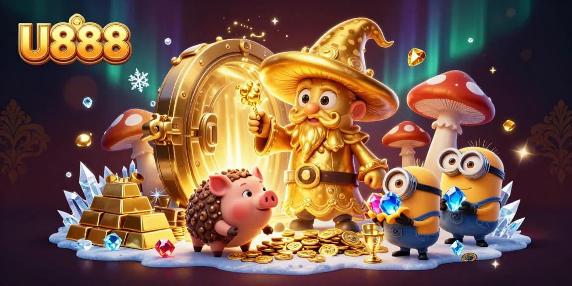 Spin into adventure with U888's enchanting wizard and treasures galore!