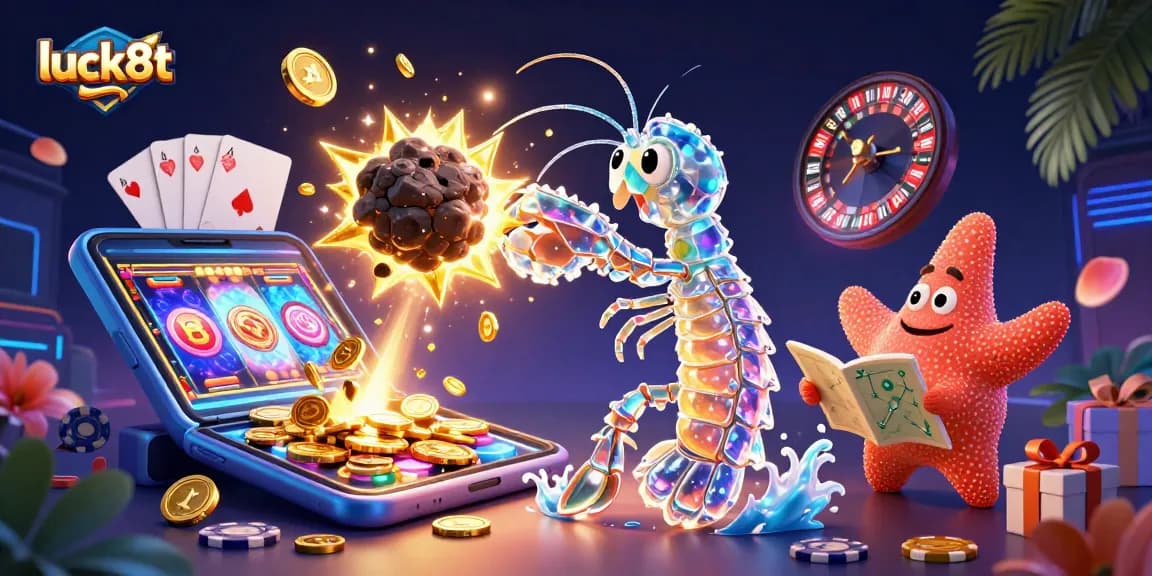 experience the thrill of luck8t with vibrant slot games and galactic fun in a fantasy casino scene