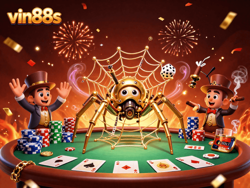 Experience thrilling gameplay at vin88s, where steampunk elegance meets classic poker elements.