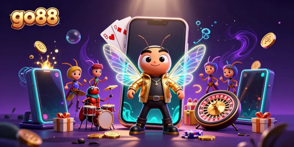 Experience winning with go88 through dynamic casino action featuring vibrant game elements.
