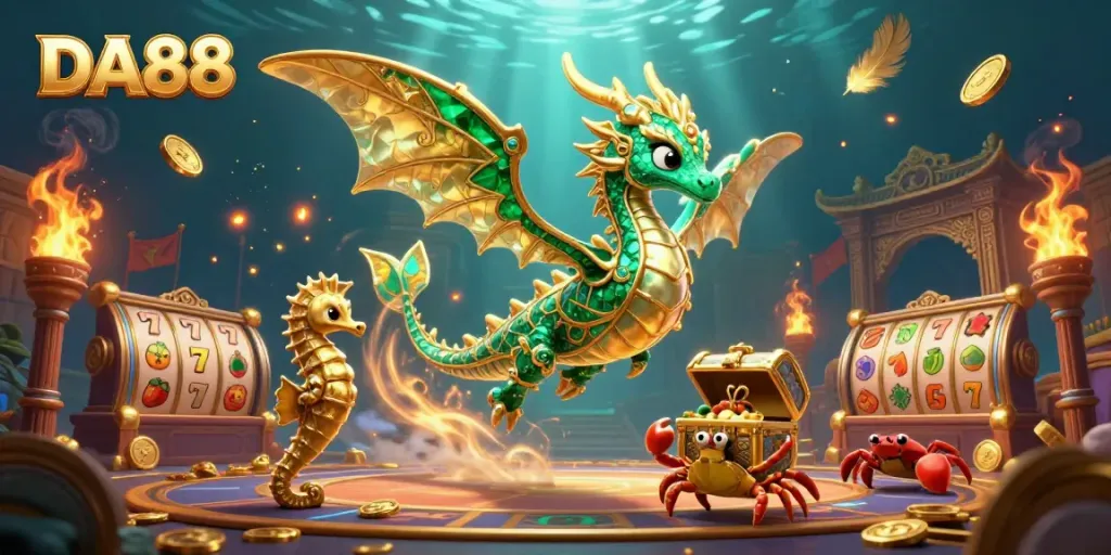 Experience thrilling gameplay and winning opportunities with DA88 in a vibrant casino scene.