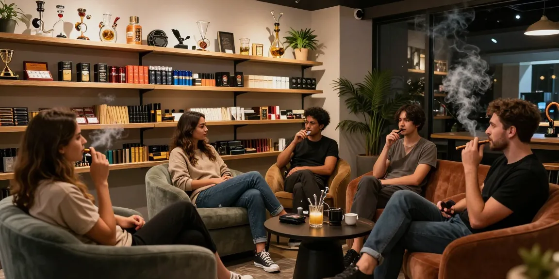 Relaxing atmosphere at rokok88 rtp smoke shop with cozy seating and premium products.
