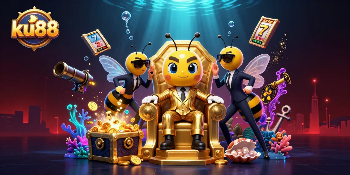 Engage with ku88's vibrant casino scene featuring themed characters and dynamic gaming elements.