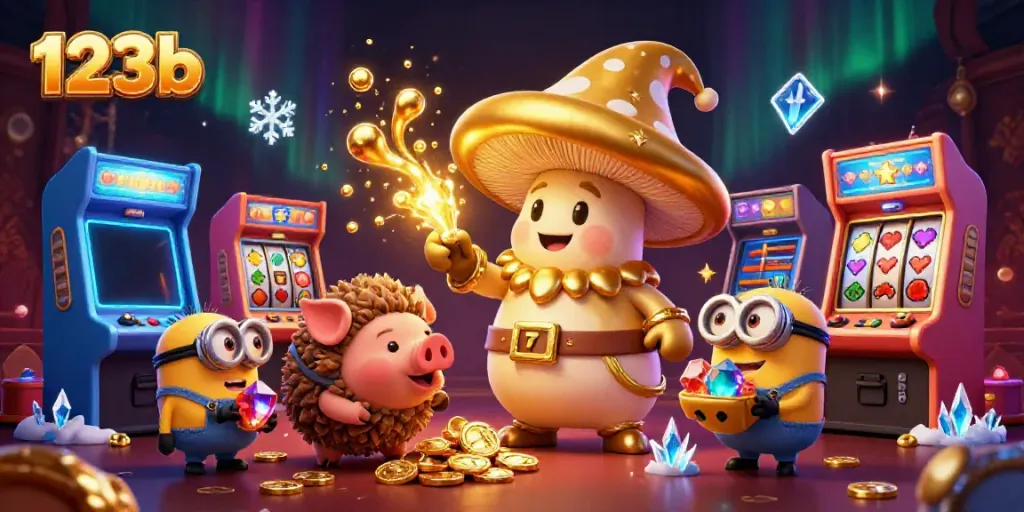 Engage in winning possibilities with 123b through a vibrant casino fantasy scene.