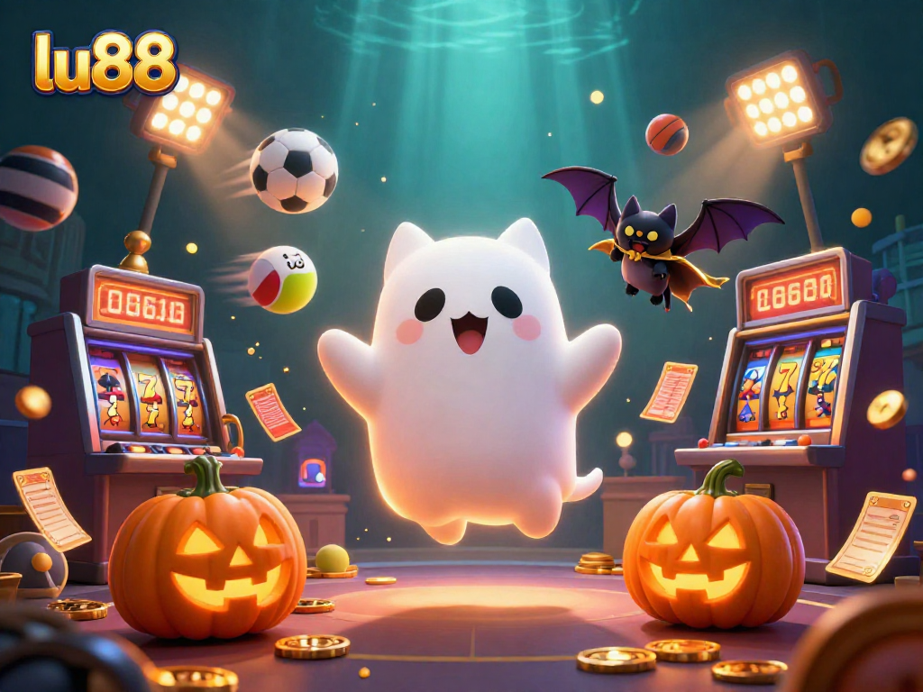 Play and win at lu88's haunted casino featuring ghostly slots and dynamic sports elements.