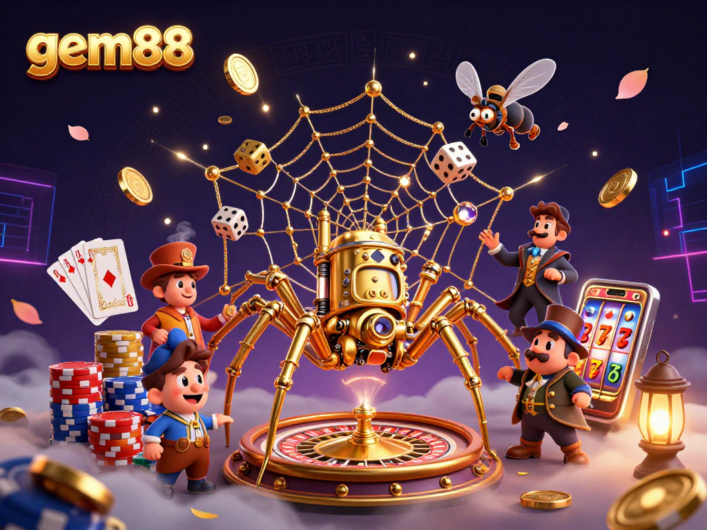Experience gaming excitement at gem88 with steampunk elements and dynamic casino visuals.