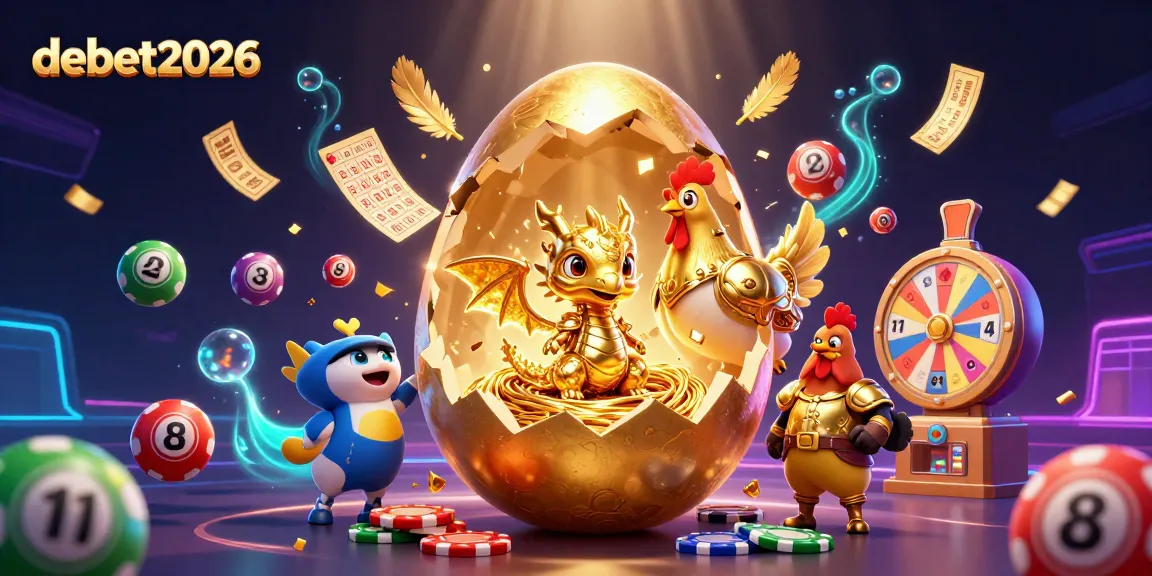Engage with debet2026's vibrant casino scene featuring a golden dragon and dynamic gaming elements.