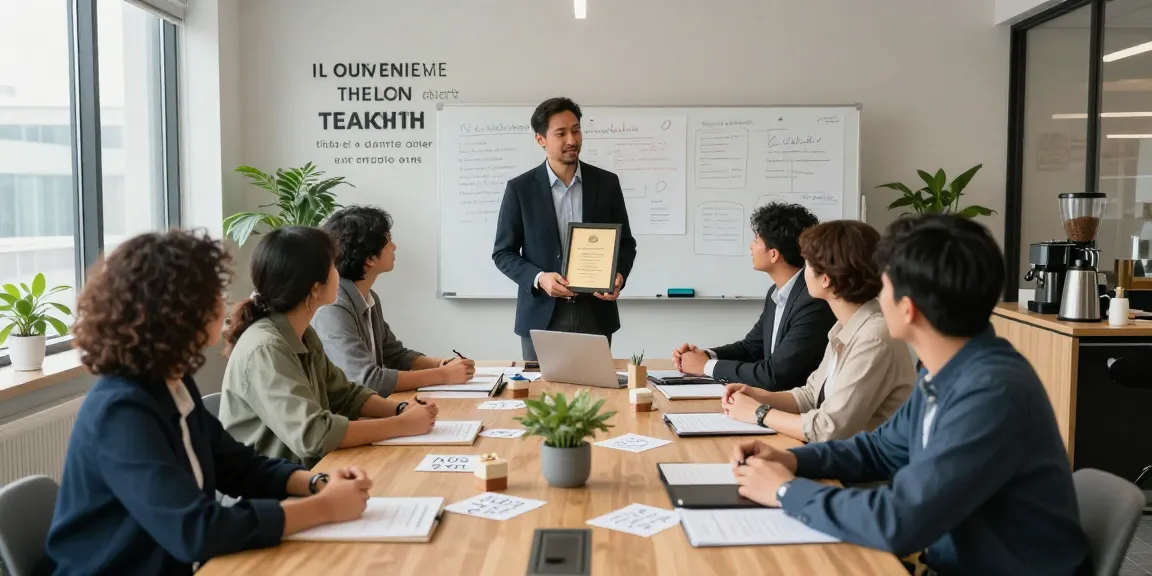 wertschätzung arbeit in einem modernen Büro mit Anerkennungsgeschenk und motivierten Teammitgliedern