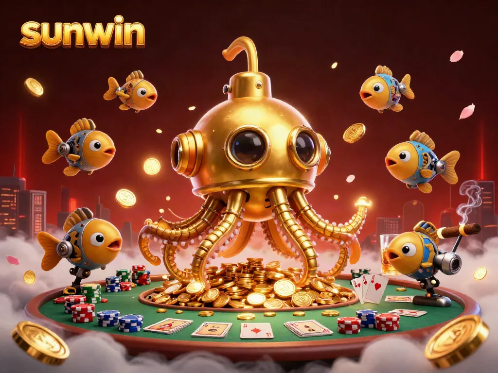 Experience the thrill of sunwin with vibrant poker action in a captivating casino setting.