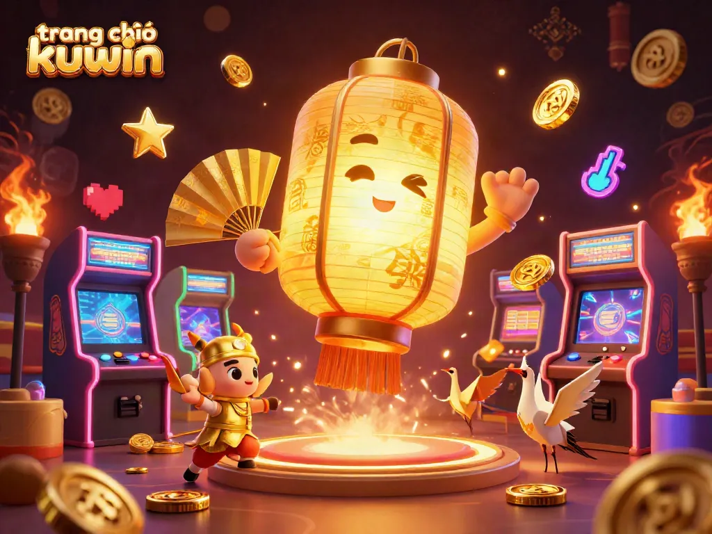 Engage with the vibrant trang chủ kuwin scene featuring dynamic casino elements and characters.