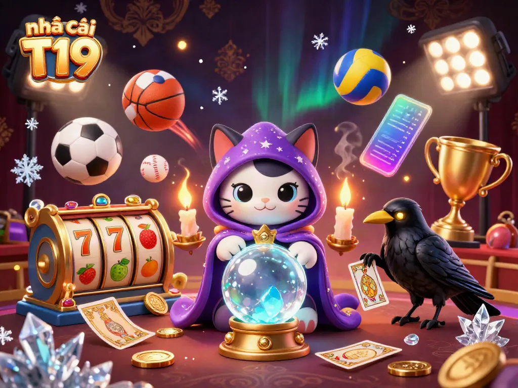 Experience the thrilling ambiance of nhà cái T19 with 3D characters and vibrant gaming elements in a dynamic casino setting.