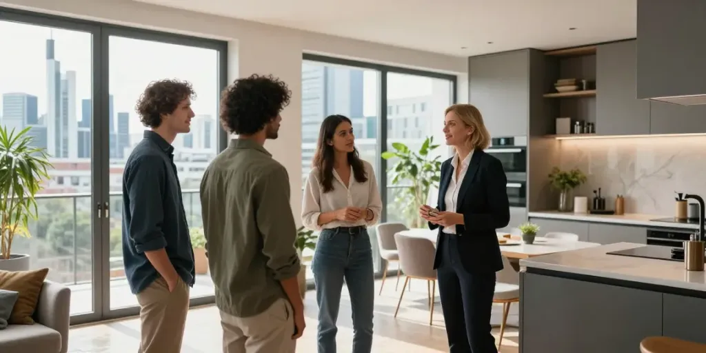 Bester Immobilienmakler Frankfurt präsentiert stilvolle Wohnung in Frankfurt