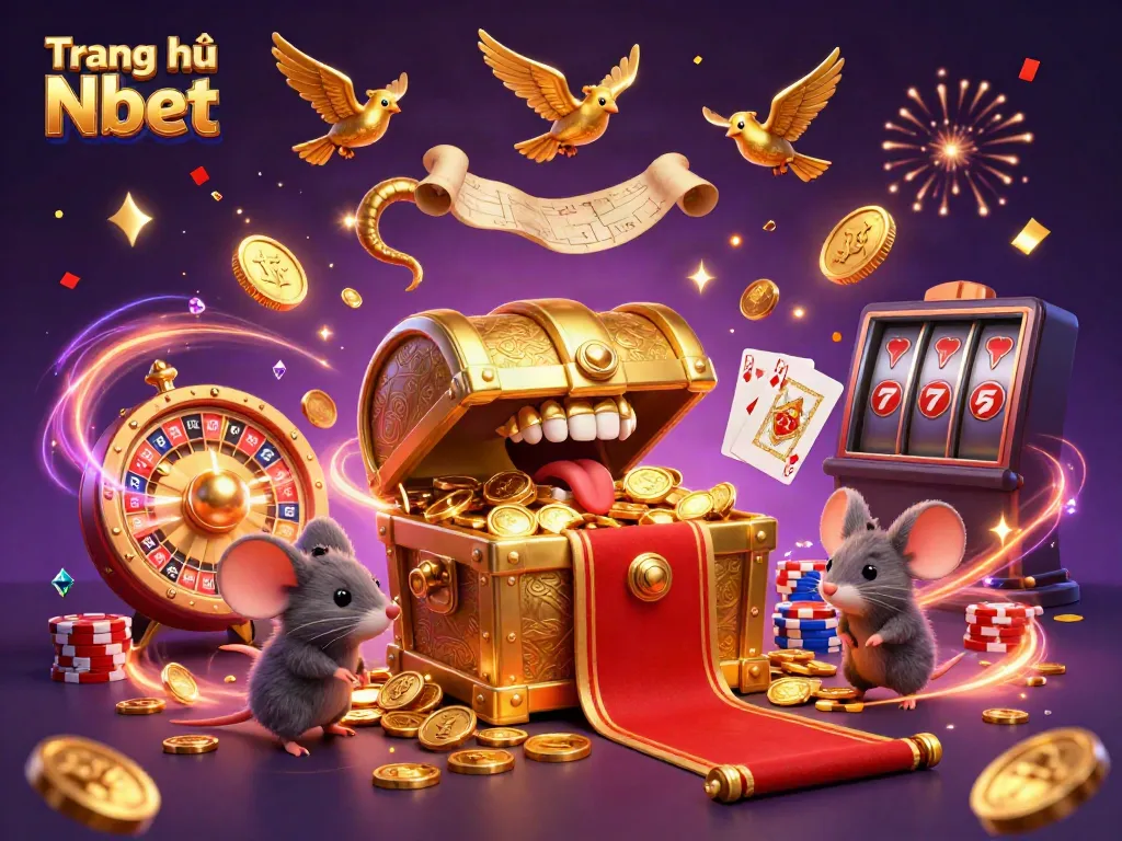 Engage with vibrant gameplay at Trang chủ Nbet with golden treasure chests and casino excitement.
