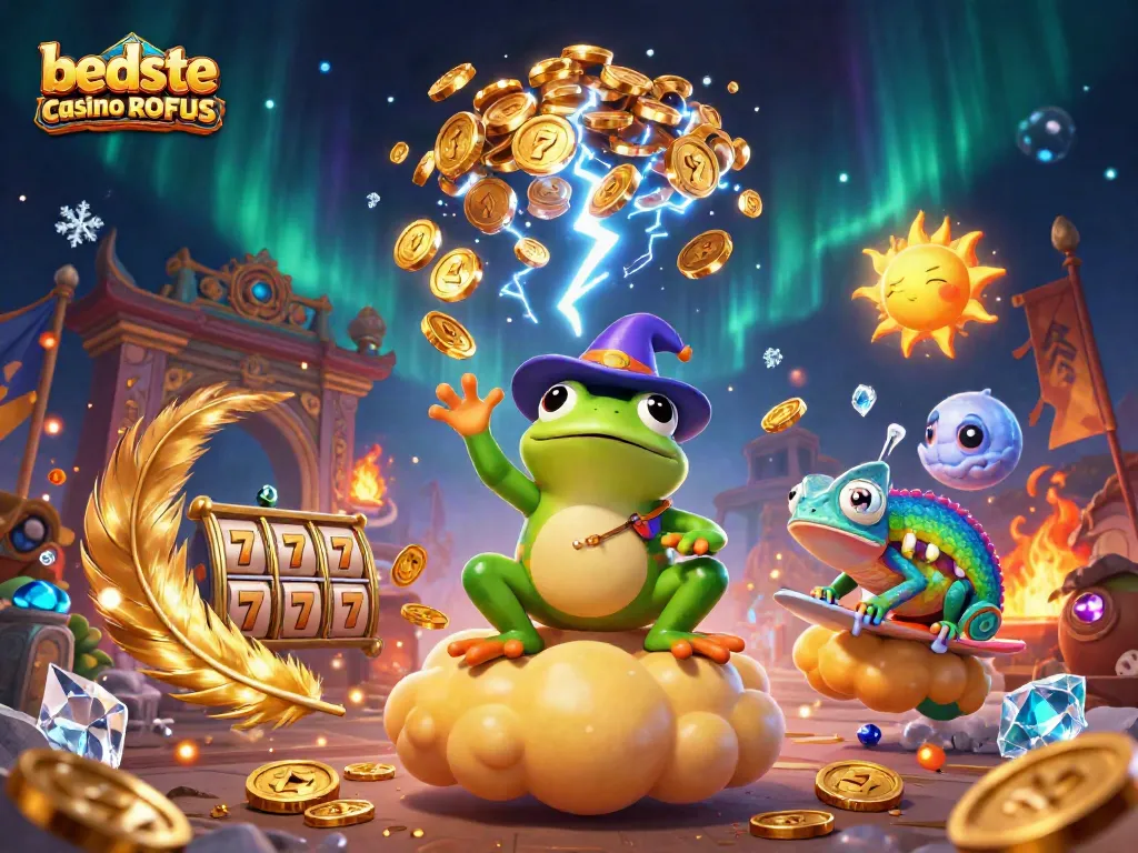 Experience the adventure of the beste casino uden ROFUS with a storm of golden coins and vibrant characters.