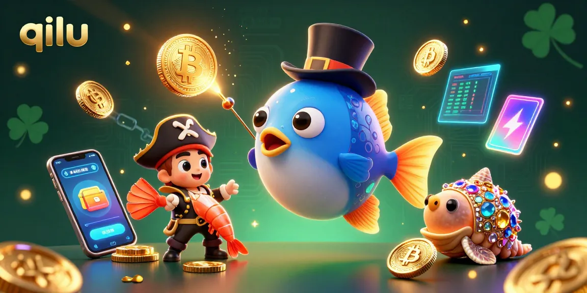 Engage in qilu-inspired gaming with a vibrant 3D scene showcasing rich casino elements.